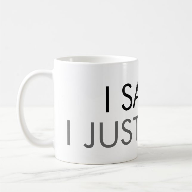 De Café Eu Vi, Só Não Posso Responder Caneca Clássica Engr (Esquerda)