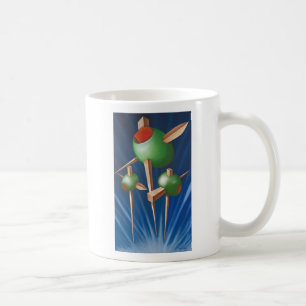 De Café (Eu viverei) caneca "verde-oliva"