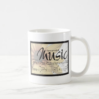 De Café Expresse-se com caneca da música