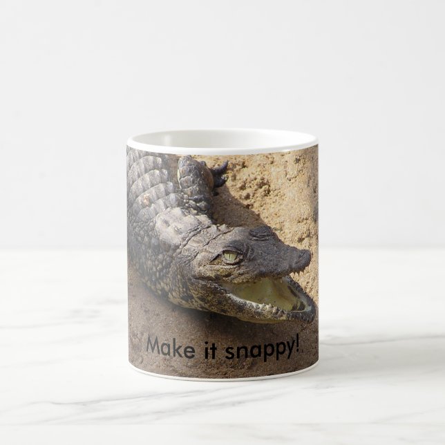De Café Faça-lhe a caneca áspero do crocodilo (Centro)