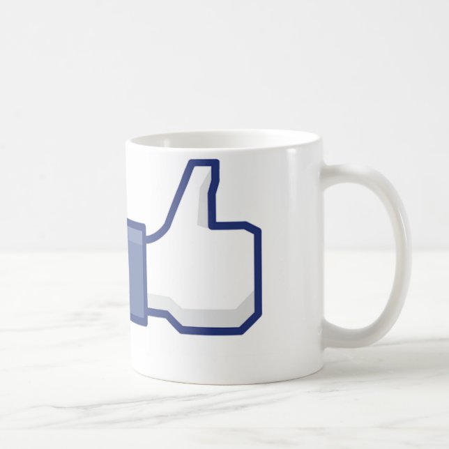 De Café Facebook "como" a caneca (Direita)