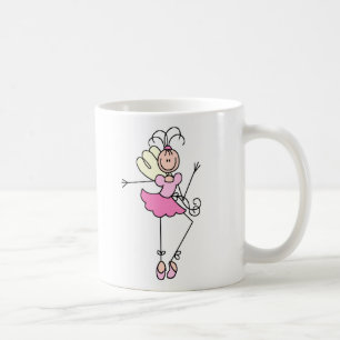 De Café Fada Bailarina em Caneca Rosa