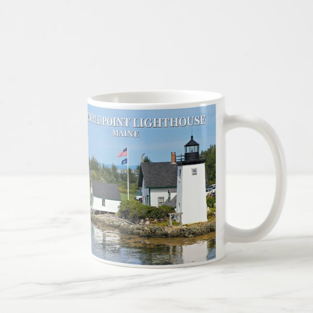 De Café Farol Grindle Point, Maine Caneca (Direita)
