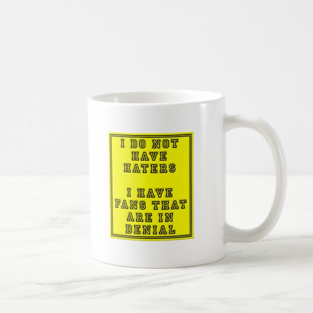 De Café Fãs em Negativa Caneca Divertida (Direita)