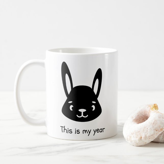 De Café Felicidade em uma caneca (Com Donut)