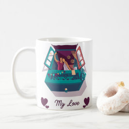 De Café Felicidade em uma caneca