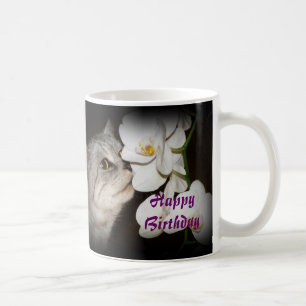 De Café Feliz aniversario - caneca do gato