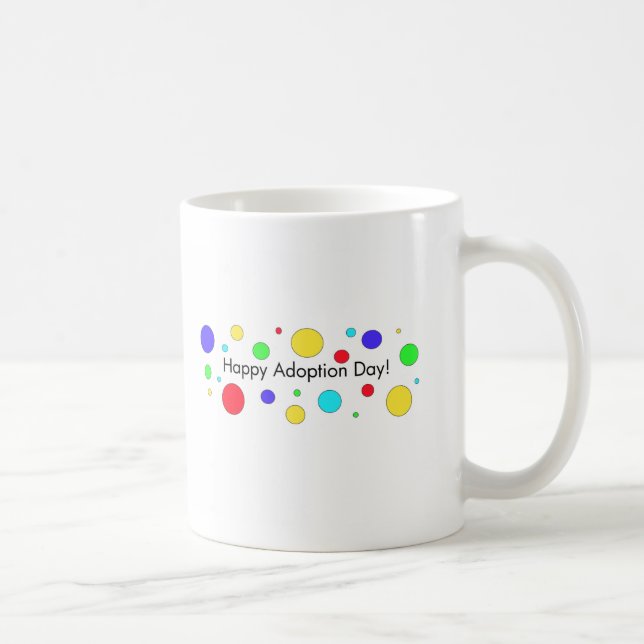 De Café Feliz Dia da Adoção! Caneca (Direita)