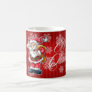 De Café Feliz Natal da caneca do papai noel