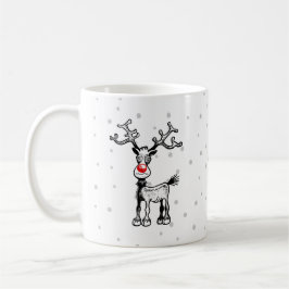 De Café Feliz Stressmas com Rudolph em uma caneca