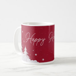 De Café Felizes Festas – Caneca Vermelha Rubi Invernal Fes