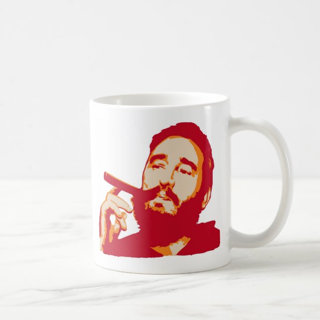 De Café Fidel Castro com a caneca do retrato do charuto (Direita)