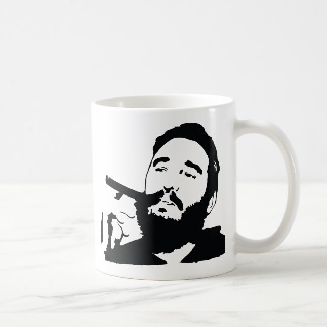De Café Fidel Castro com a caneca do retrato do charuto (Direita)