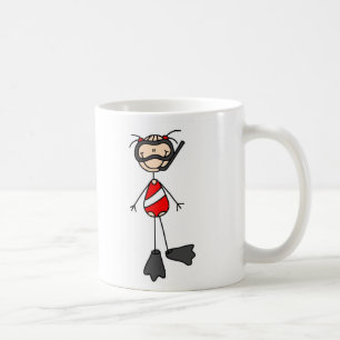 De Café Figura caneca da vara da natação