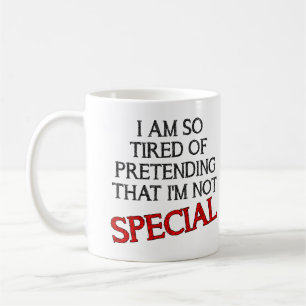 De Café Fingindo que sou especial citações ditos caneca en