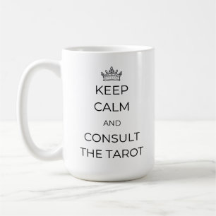 De Café Fique calmo e consulte a caneca do Tarot
