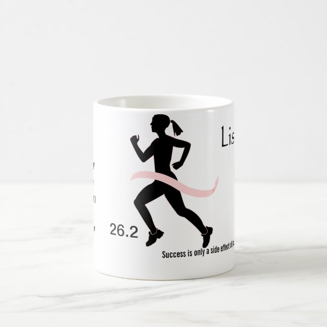 De Café Fita do rosa da caneca da maratona das mulheres (Centro)