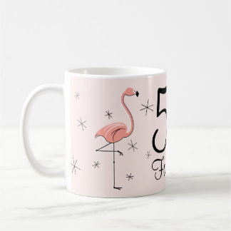De Café Flamingo Pink '50 e Fabuloso!' caneca