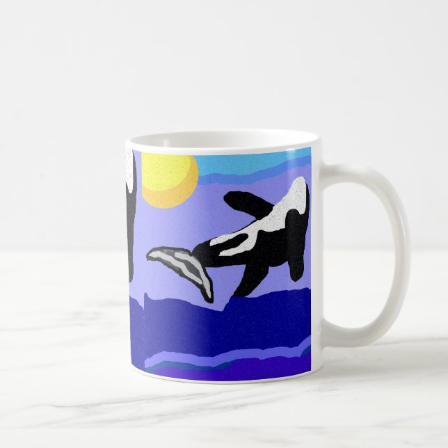 De Café flippin da baleia da orca à caneca do sol (Direita)