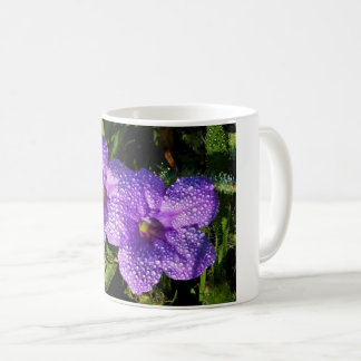 De Café Flor Roxo - caneca