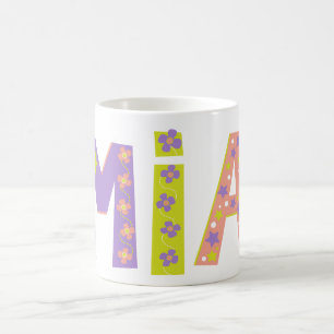 De Café Flores Mia decorativas e caneca estelar