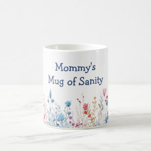 De Café Flores Silvestres Caneca da Sanidade da Mamãe Dia