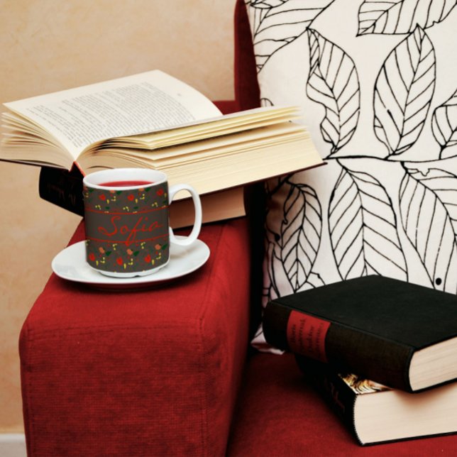 De Café Flores silvestres, flores silvestres, caneca verme (Criador carregado)