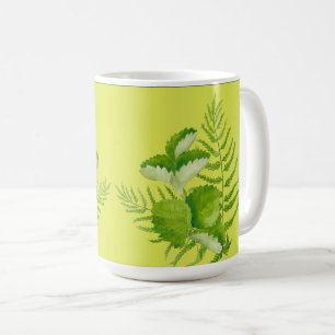 De Café Formulários em verde sobre uma caneca clássica (15