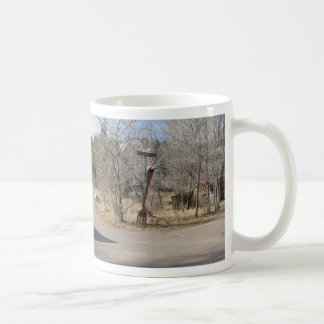 De Café Forquilha na caneca da estrada