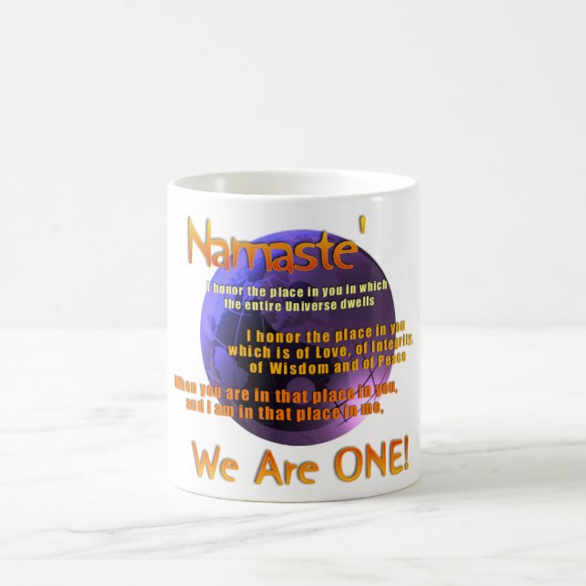 De Café Forros um - Namaste inspirados da caneca (Centro)
