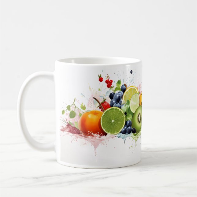 De Café Frutas Frescas na Sua Caneca (Esquerda)