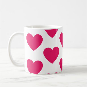 De Café Fuchsia corta caneca branca e divertida