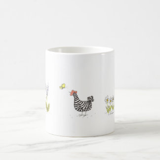 De Café Galinha da rocha e caneca barradas do clássico da