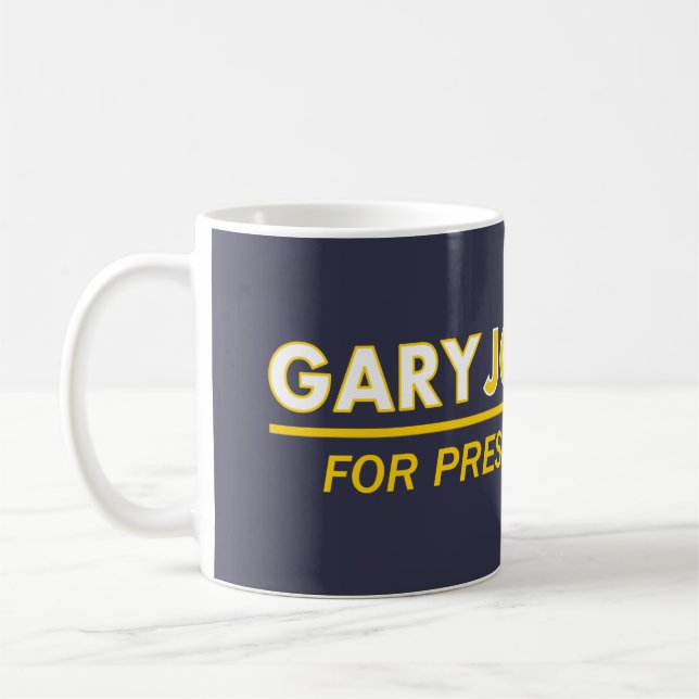 De Café Gary Johnson para o presidente 2016 caneca (Esquerda)