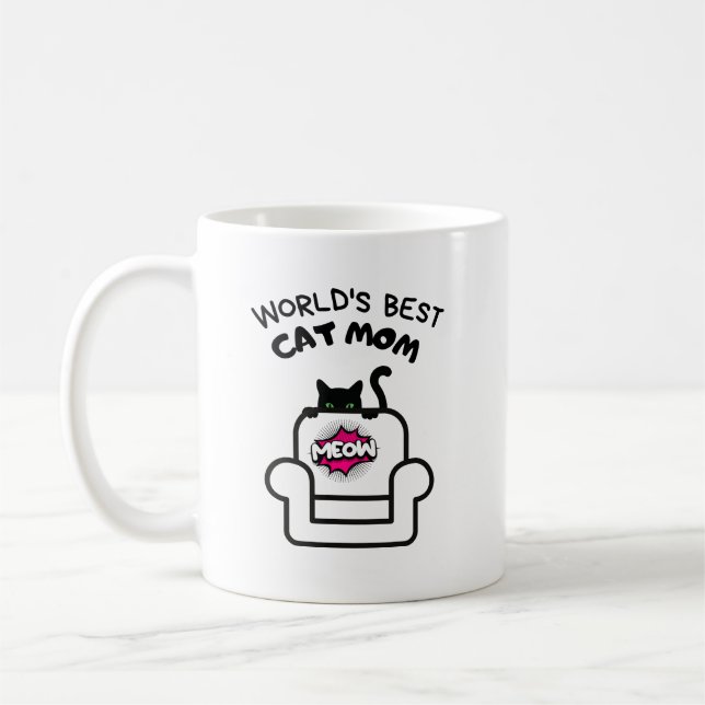 De Café gata mãe miou caneca (Esquerda)