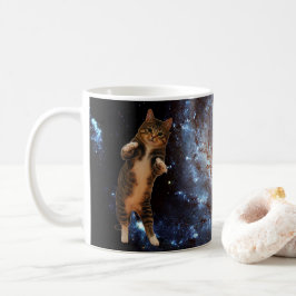 De Café Gato no espaço - caneca