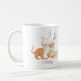 De Café Gatos Cujos Gatos - Caneca Cuta Felina