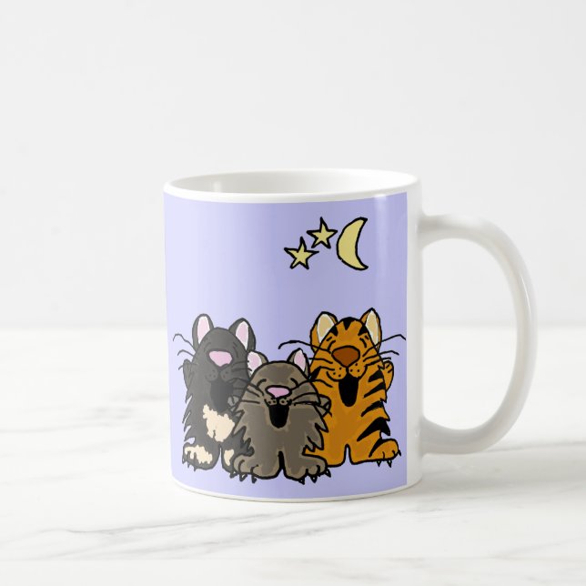 De Café Gatos da alegria do canto AO caneca (Direita)