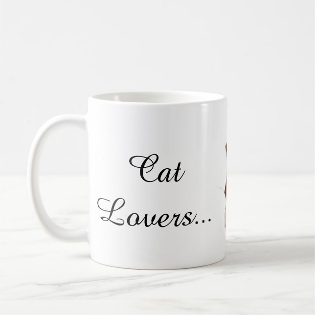 De Café Gatos fofos caneca (Esquerda)