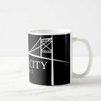 De Café GCF - Branco na caneca preta