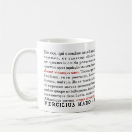 De Café Geek Virgil Aeneid do Lit - caneca
