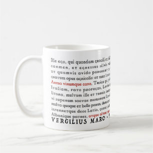 De Café Geek Virgil Aeneid do Lit - caneca