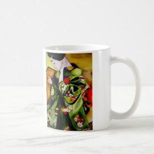 De Café Geisha com caneca kimono verde-oliva