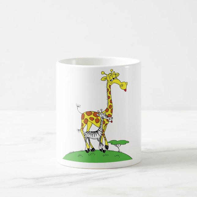De Café Girafa e uma caneca da zebra (Centro)