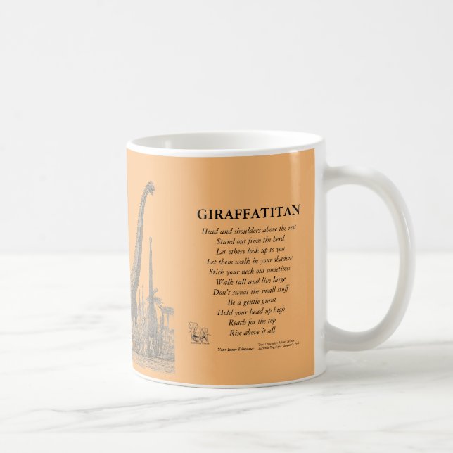 De Café Giraffatitan sua caneca interna Greg Paul do (Direita)
