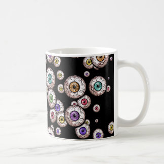 De Café Globos oculares dispersados assustadores - caneca