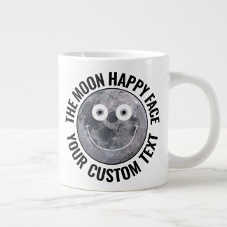 De Café Grande A Lua Cara Feliz Caneca Gigante Personalizada