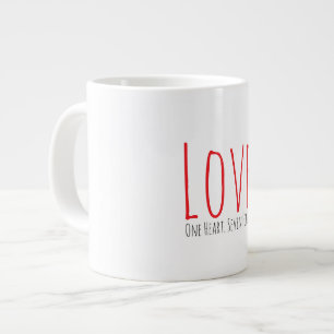 De Café Grande Amor - Uma Coração. Sete Formas Caneca Especial