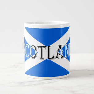 De Café Grande Bandeira Escocesa Escócia Invertida Caneca Jumbo a