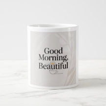 Bom Dia, Caneca Minimalista Bonita